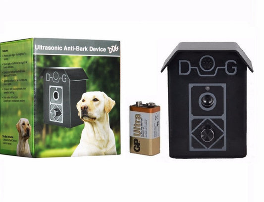 HKM-7469629 Ultrasonic Bark Stopper Dog Training Device - ABS Material, Compact Size 10.5X7.5X11.9CM, Lightweight 0.3KG