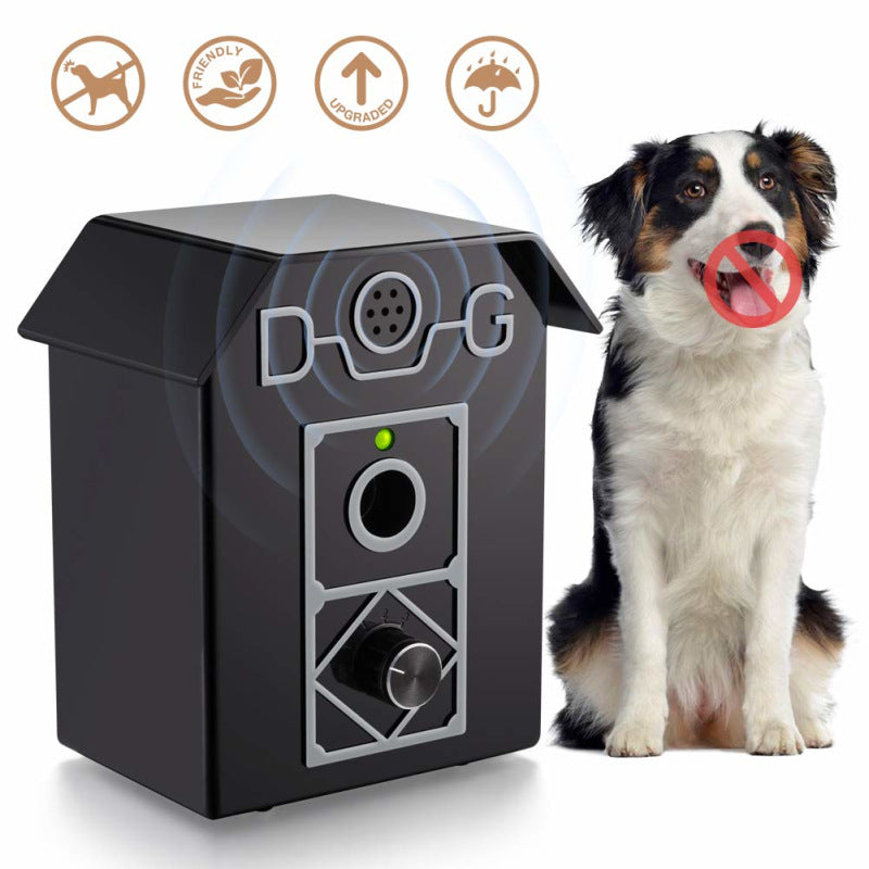 HKM-7469629 Ultrasonic Bark Stopper Dog Training Device - ABS Material, Compact Size 10.5X7.5X11.9CM, Lightweight 0.3KG