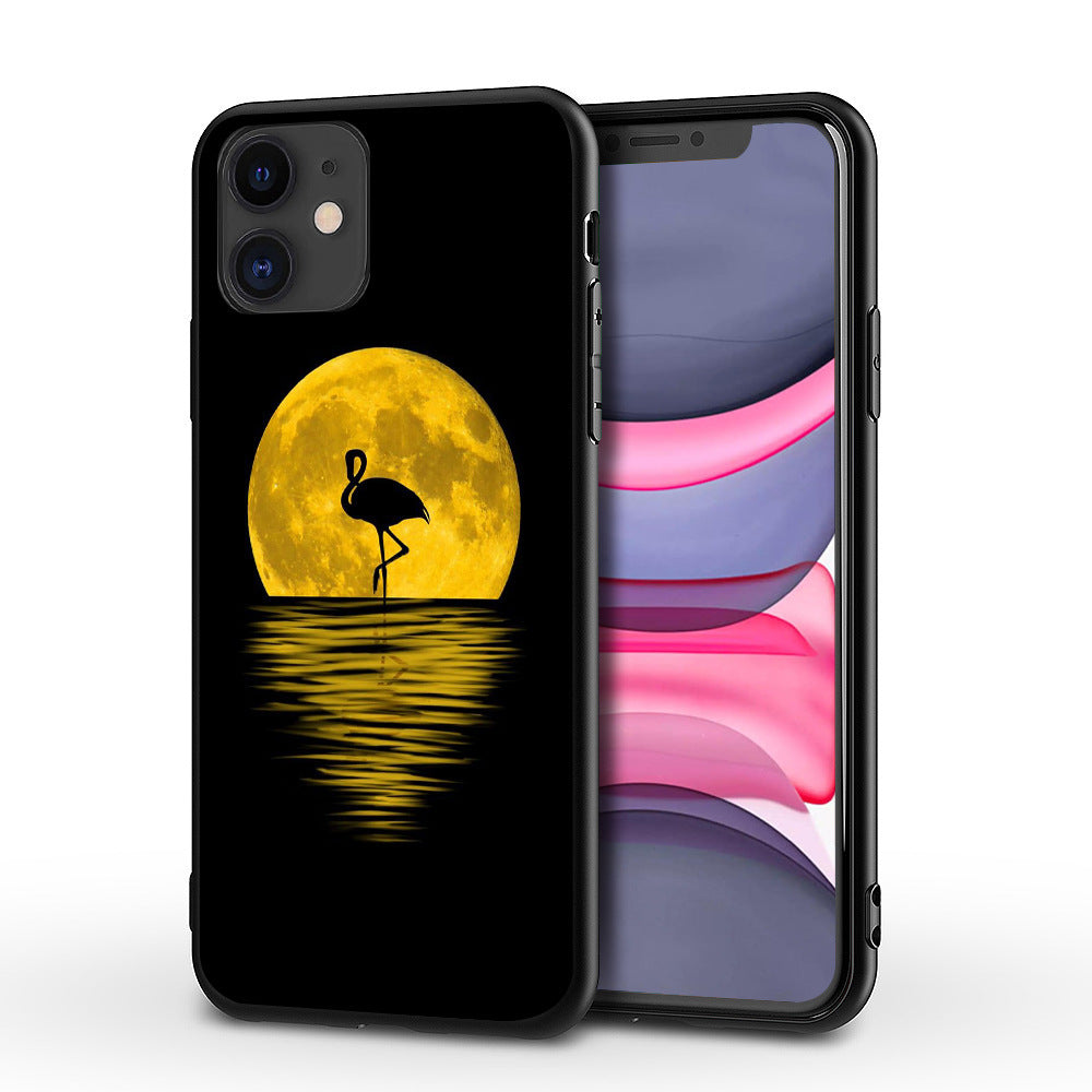 HKM-746963 Tiger Design Protective TPU Phone Case for iPhone Models 5.6 Animals