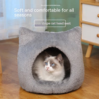 HKM-7470397 Double-Sided Fleece Cat Head Pad - Removable & Washable, Small & Large Sizes Available