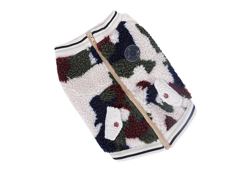 HKM-7470525 Camouflage Dog Hooded Coat - Casual Pet Jacket in Various Sizes