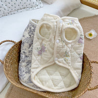 HKM-7471933 Cotton-Padded Casual Pet Clothes in Chinese Ink and Lavender Styles