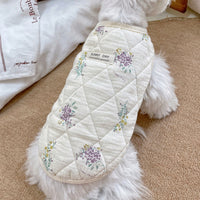 HKM-7471933 Cotton-Padded Casual Pet Clothes in Chinese Ink and Lavender Styles