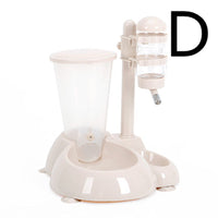 HKM-7472189 Automatic Pet Drinking Fountain with Multiple Bowl Options and Suction Cups in White and Fuchsia
