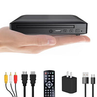 HKM-747219 Portable HDMI-Compatible Full HD 1080P DVD Player with USB Support for CD, MP3, MP4, RW, and VCD Playback