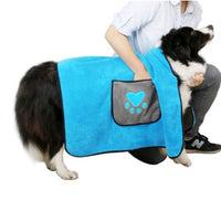 HKM-7472957 Super Absorbent Pet Bath Towel Made of 800g Superfine Fiber for Quick Drying