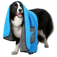 HKM-7472957 Super Absorbent Pet Bath Towel Made of 800g Superfine Fiber for Quick Drying
