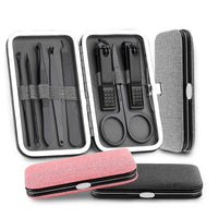HKM-747347 8-Piece Stainless Steel Manicure and Pedicure Nail Clipper Set with Scissors