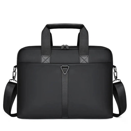 HKM-747411 Custom Logo Waterproof Nylon PU Vintage Anti-Friction Briefcase for Travel and Business