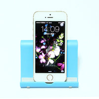 HKM-747411 Foldable Anti-Slip Phone and Tablet Holder with Adjustable Viewing Angles and Silicone Pad