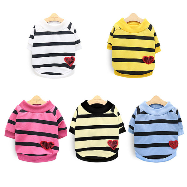 HKM-7474493 Casual Small Dog Puppy Clothes for Spring and Summer in Multiple Colors and Sizes