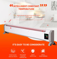 HKM-747475 Lightweight Freestanding Electric Heater with Adjustable Thermostat and Remote Control for Indoor and Outdoor Use