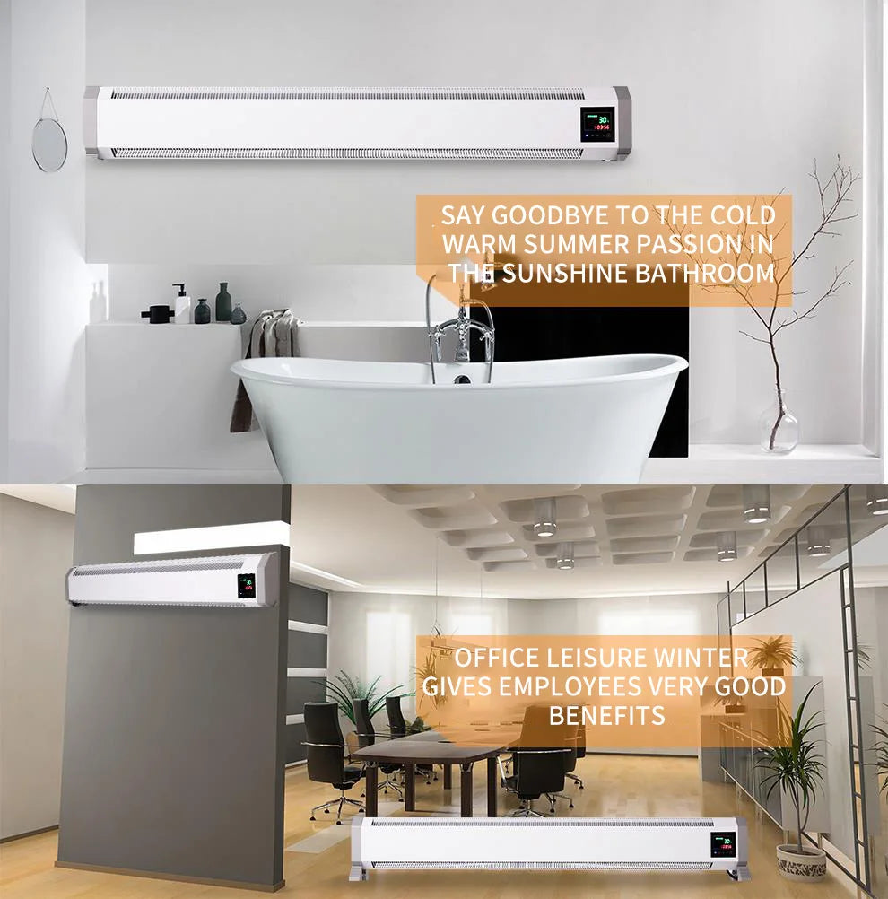 HKM-747475 Lightweight Freestanding Electric Heater with Adjustable Thermostat and Remote Control for Indoor and Outdoor Use