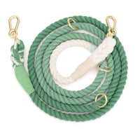 HKM-7475901 Double-Headed Dog Traction Rope - Gradient Rainbow Design, 210cm Length