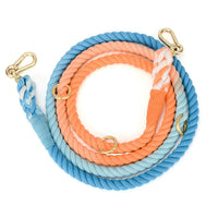 HKM-7475901 Double-Headed Dog Traction Rope - Gradient Rainbow Design, 210cm Length