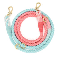 HKM-7475901 Double-Headed Dog Traction Rope - Gradient Rainbow Design, 210cm Length