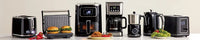 HKM-747603 900W Stainless Steel Long Slot Toaster with Cancel, Reheat, and Defrost Functions for 2 Slices