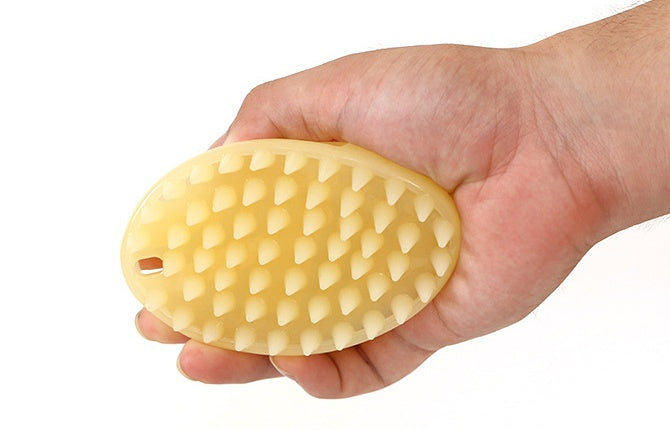 HKM-7477693 Short Hair Pet Massage Brush ¨C Rubber Hair Absorbing Grooming Comb for Dogs and Cats
