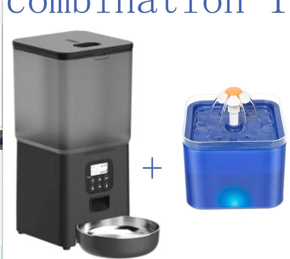 HKM-7477949 Automatic Cat Water Dispenser with LED Light and 2L Capacity, PP Material, 5V 1.5W Power Supply