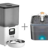 HKM-7477949 Automatic Cat Water Dispenser with LED Light and 2L Capacity, PP Material, 5V 1.5W Power Supply