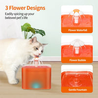 HKM-7477949 Automatic Cat Water Dispenser with LED Light and 2L Capacity, PP Material, 5V 1.5W Power Supply