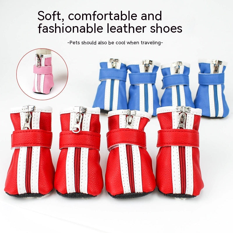 HKM-7478717 Anti-Dirty Dog Balloon Shoe Covers - Random Color, Synthetic Leather, Set of 4