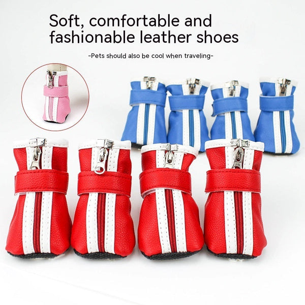 HKM-7478717 Anti-Dirty Dog Balloon Shoe Covers - Random Color, Synthetic Leather, Set of 4