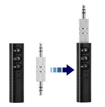 HKM-748051 Bluetooth Audio Receiver with 3.5mm AUX Input and 10-Hour Talk Time
