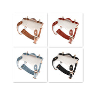 HKM-7481149 Leather Pet Vest with Lead Rope - Available in Various Colors and Sizes