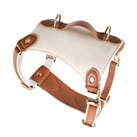 HKM-7481149 Leather Pet Vest with Lead Rope - Available in Various Colors and Sizes