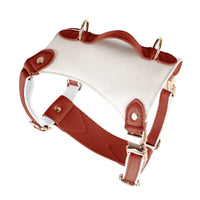 HKM-7481149 Leather Pet Vest with Lead Rope - Available in Various Colors and Sizes