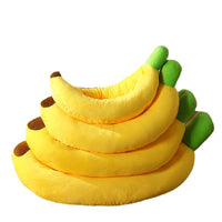 HKM-7481917 Cozy Removable and Washable Banana Nest Cushion Mat for Cats