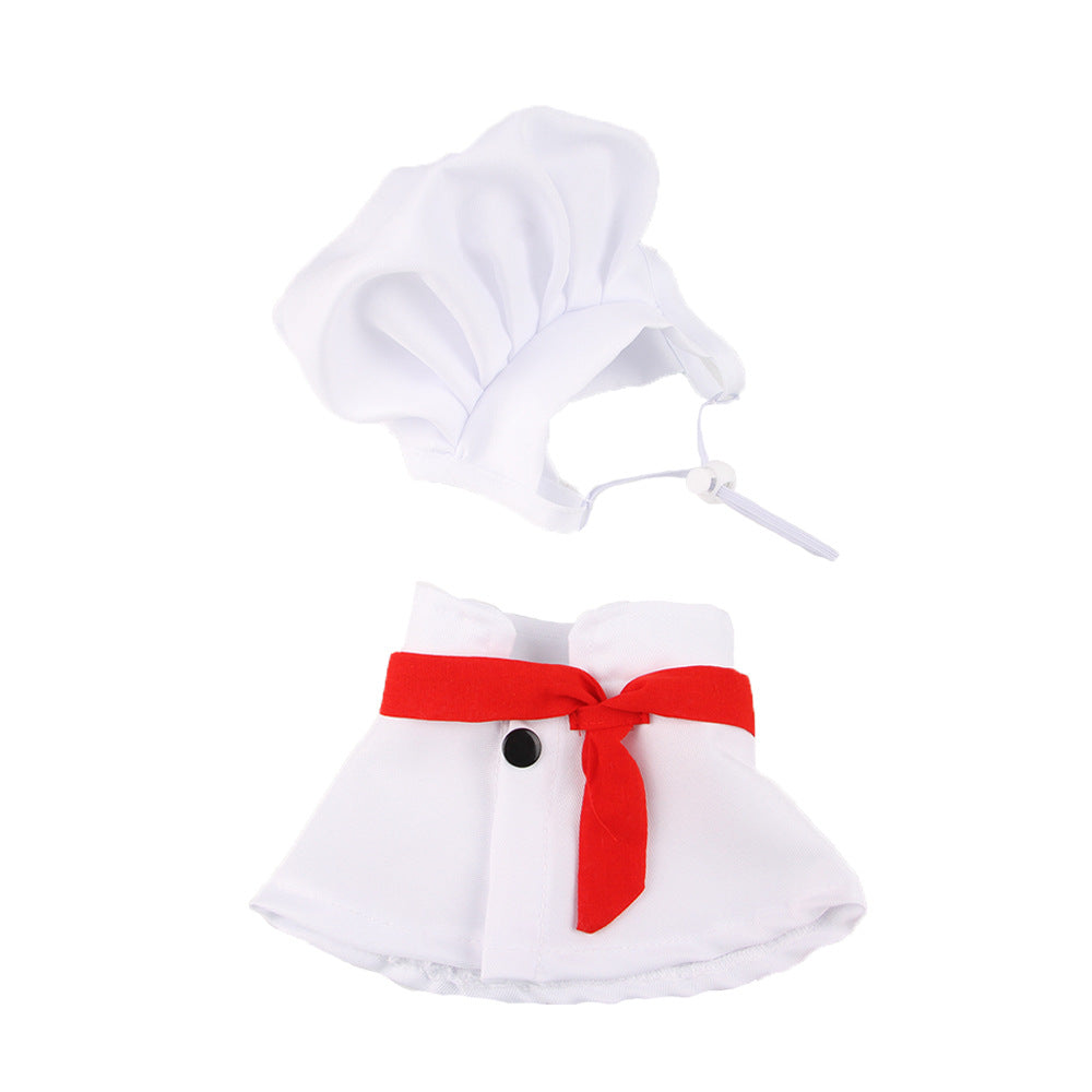 HKM-7482429 Chef Cap Pet Cloak for Dogs and Cats - Monochrome Satin Outfit