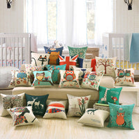 HKM-748243 Cartoon/Anime Printed Cushion Cover - 40x40cm, 45x45cm, 50x50cm Options