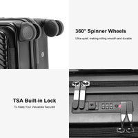 HKM-748243 Designer Aluminium Trolley Suitcase with Laptop Compartment and Cup Holder for Travel