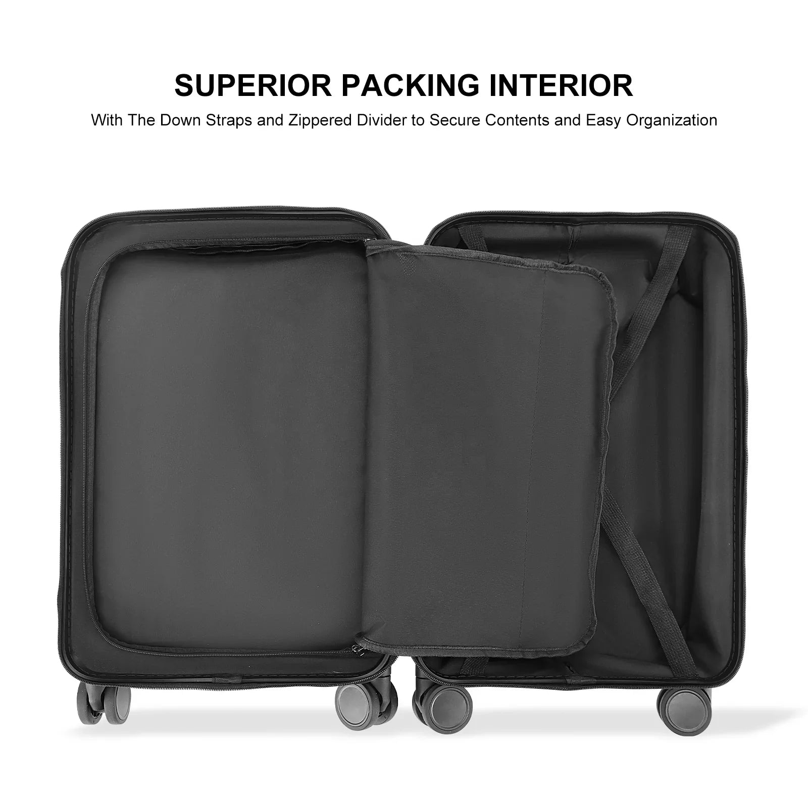 HKM-748243 Designer Aluminium Trolley Suitcase with Laptop Compartment and Cup Holder for Travel