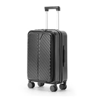 HKM-748243 Designer Aluminium Trolley Suitcase with Laptop Compartment and Cup Holder for Travel