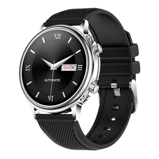 HKM-748371 Rotatable Dial Sports Watch with Heart Rate and Blood Pressure Monitoring, Touch Operation, Silicone Strap, Multiple Colors