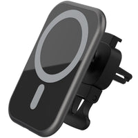 HKM-748563 Wireless 15W Magnetic Car Phone Charger with USB Input and Charging Indicator