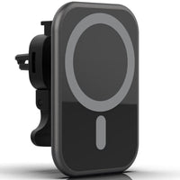 HKM-748563 Wireless 15W Magnetic Car Phone Charger with USB Input and Charging Indicator