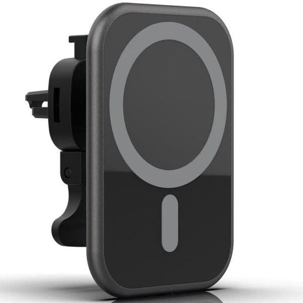 HKM-748563 Wireless 15W Magnetic Car Phone Charger with USB Input and Charging Indicator