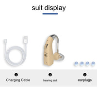 HKM-748691 Wireless Stealth Charging Ear-back Sound Amplifier with USB Power and 12+ Hour Battery Life