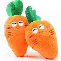 HKM-7487293 Interactive Plush Dog Chew Toy Set - 15 Soft Fruit and Cartoon Designs for Pets