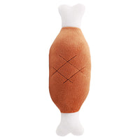 HKM-7487293 Interactive Plush Dog Chew Toy Set - 15 Soft Fruit and Cartoon Designs for Pets