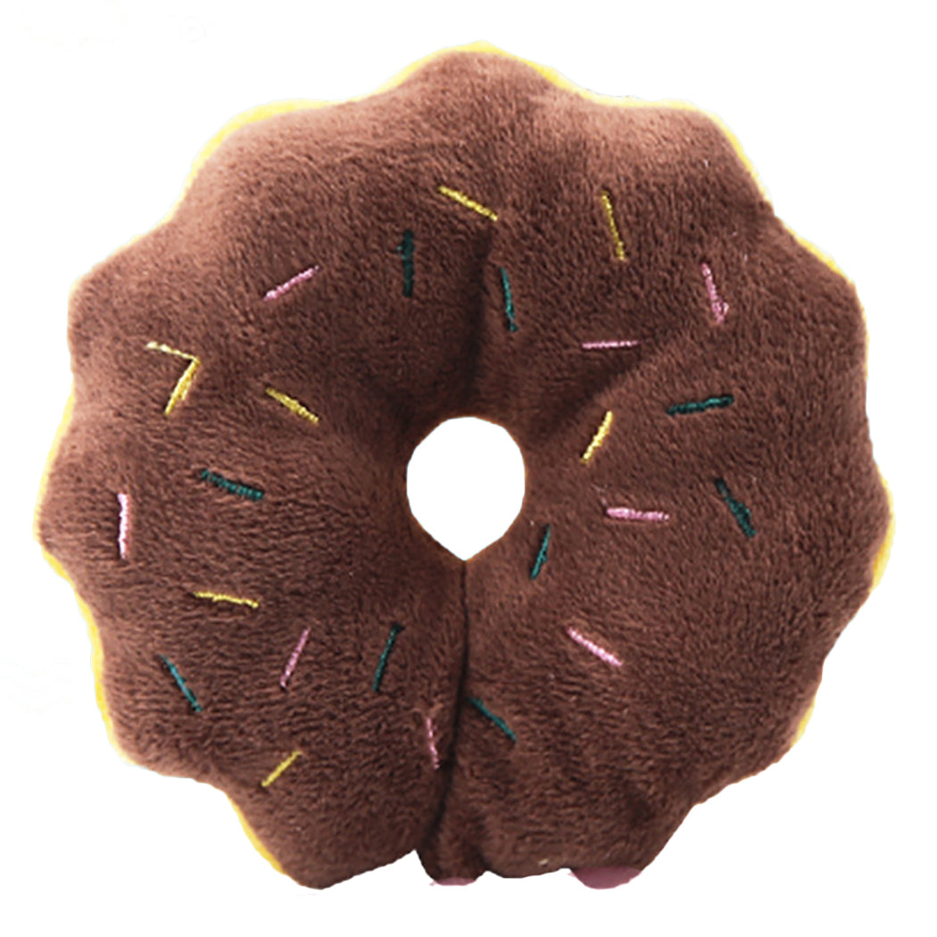 HKM-7487293 Interactive Plush Dog Chew Toy Set - 15 Soft Fruit and Cartoon Designs for Pets