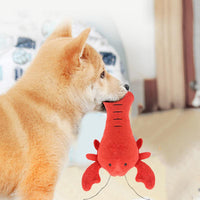 HKM-7487293 Interactive Plush Dog Chew Toy Set - 15 Soft Fruit and Cartoon Designs for Pets
