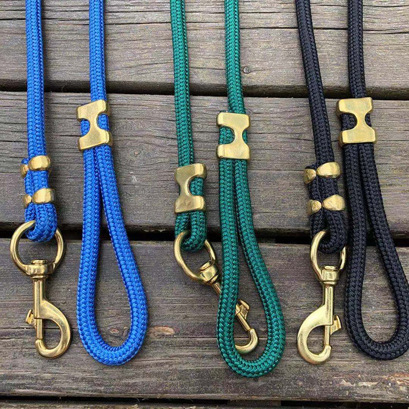 HKM-7487421 Nylon Large Dog Walking Leash - Fashionable Solid Color, 1.2M Length, 1.5CM Width