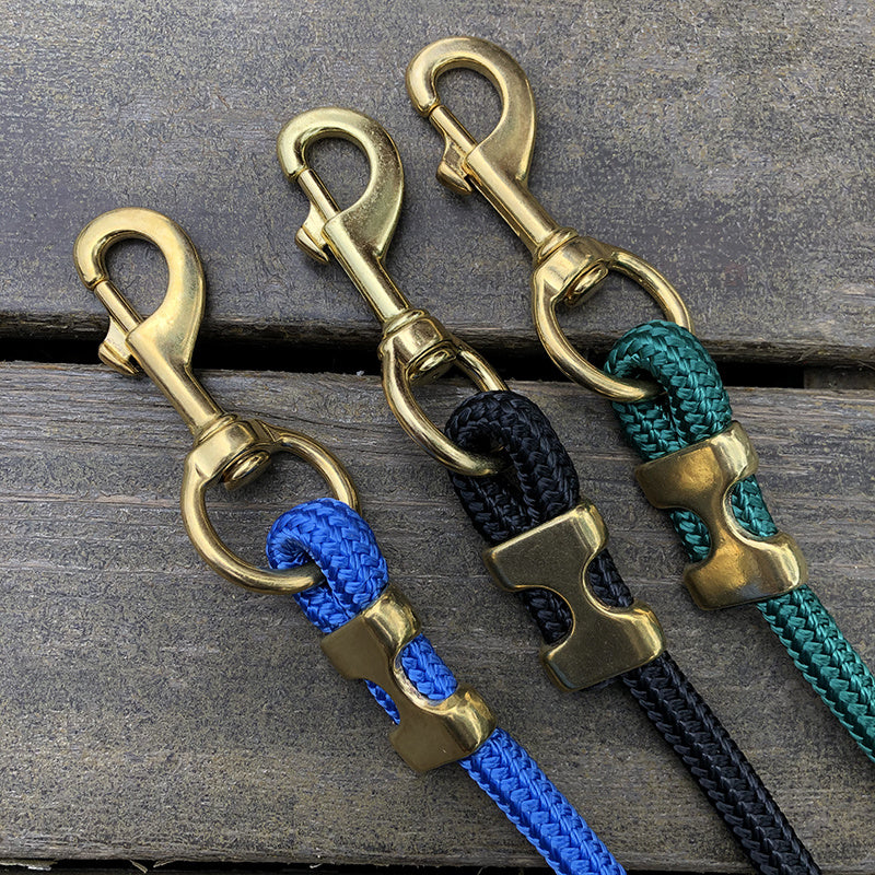HKM-7487421 Nylon Large Dog Walking Leash - Fashionable Solid Color, 1.2M Length, 1.5CM Width