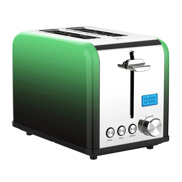 HKM-748755 2-Slice Stainless Steel Digital Toaster with LCD Display