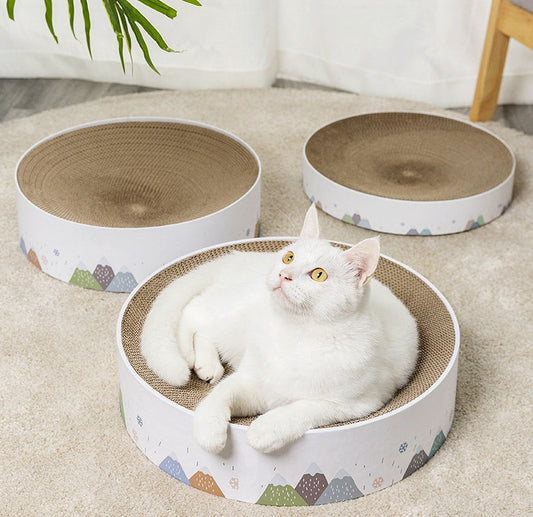 HKM-7487805 Corrugated Paper Cat Scratcher Nest - Available in Three Sizes (S, M, L)